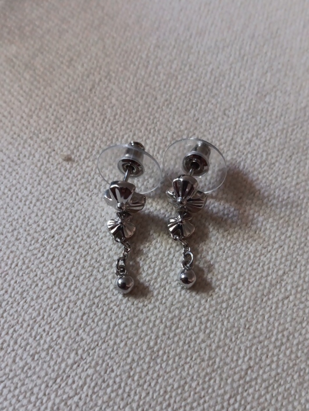 D'Joy Floral Earrings in Rhodium Over Sterling Silver 2.6 Grams